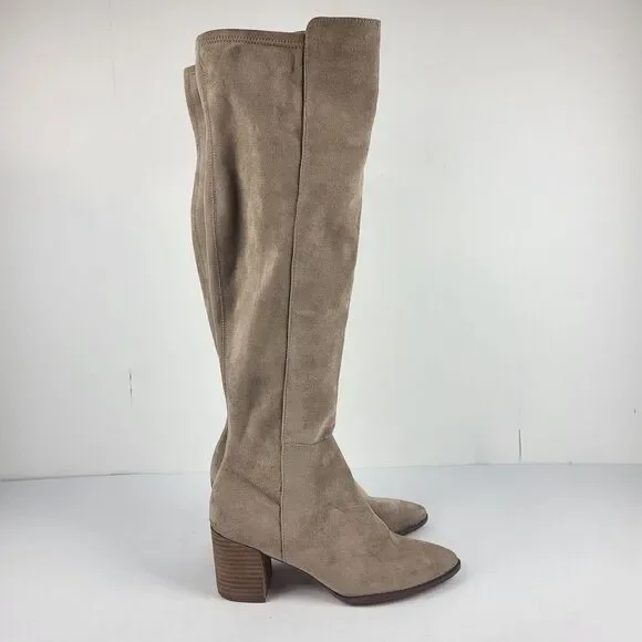 dv by dolce vita treasure women's over the knee boots synthetic almond toe 10 - Picture 7 of 16